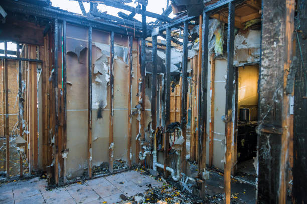 Professional Emergency Fire Cleanup technician working in Hobart, WI